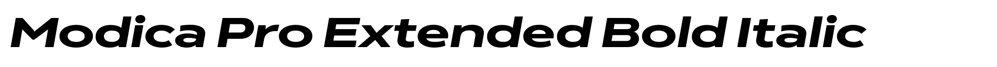 Modica Pro Extended Bold Italic image